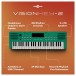 VISIONKEY-2 49 Key Portable Mini Keyboard Green, Headphones Pack