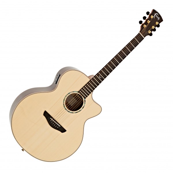 Faith Jupiter Cutaway Electro Acoustic, Hi Gloss Natural main