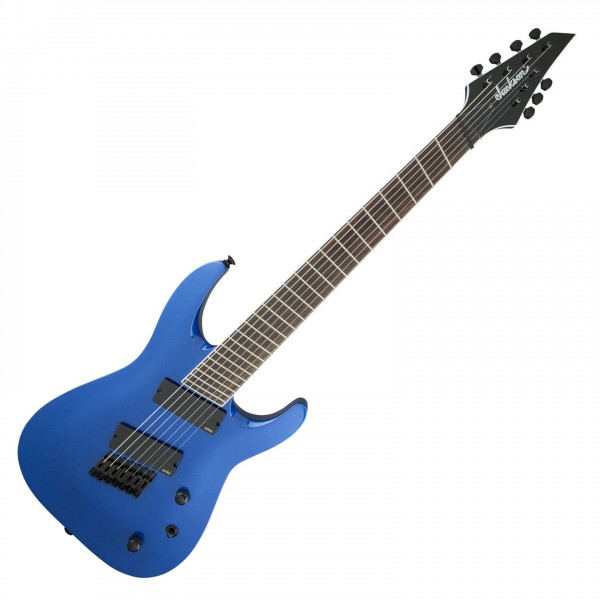 Jackson X Series SLAT7 FF Soloist 7-String Guitar, Metallic Blue