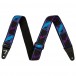 Fender Neon Monogram Gitaarriem, Blauw en Paars, 2''