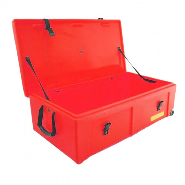 Hardcase 36" Hardware Case with Wheels, Red - Open