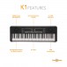 K1 61-Note Keyboard by Gear4music