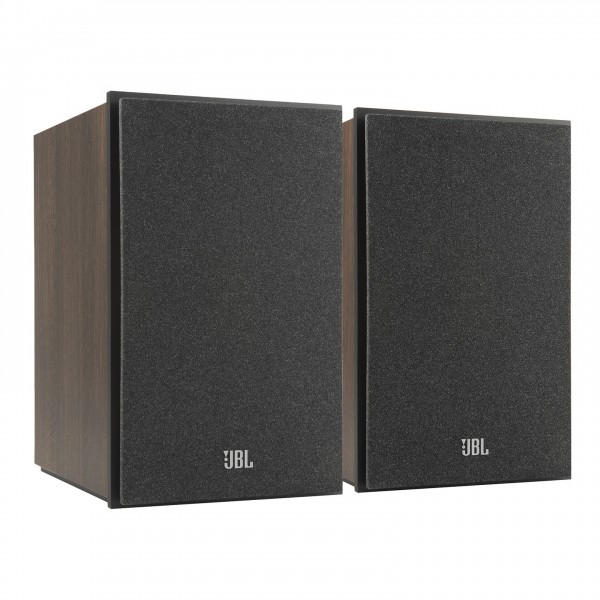 JBL Stage 250B Bookshelf Speakers (Pair), Black Grille View