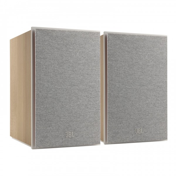 JBL Stage 250B Bookshelf Speakers (Pair), White Grille View