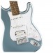 Squier Affinity Series Stratocaster Junior HSS, Laurel Fingerboard, Ice Blue Metallic - Bridge