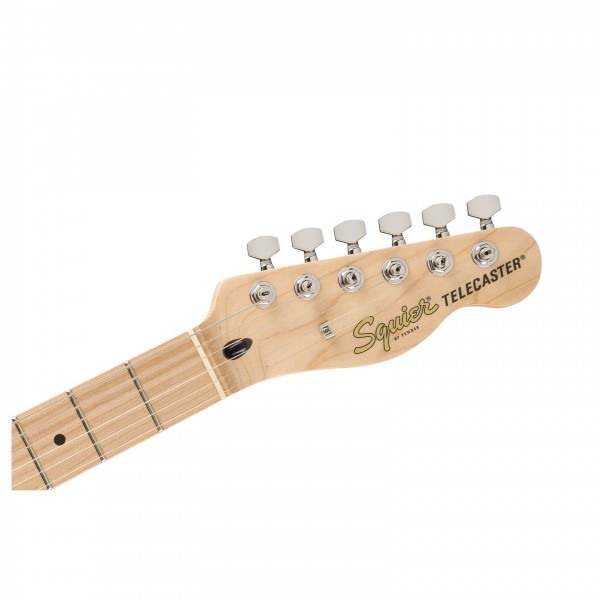 Squier Affinity Series Telecaster FMT SH, Maple Fingerboard, Black Pickguard, Mocha - Headstock, Front