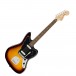 Squier Affinity Serie Jaguar, Laurel-Griffbrett, schwarzes Schlagbrett, 3-Color Sunburst