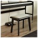 Contemporary Piano Stool by Gear4music, Matte Black