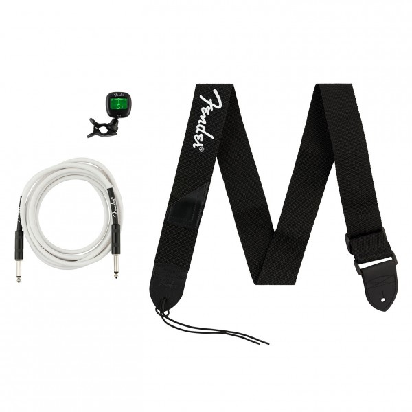 Fender Accessories Bundle Pack - Cable, Tuner, Strap