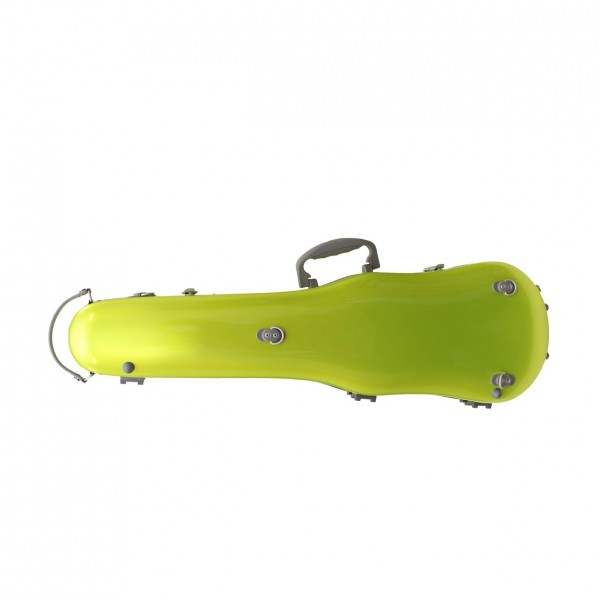 Spirit Polycarbonate Violin Case, 4/4, Fluorescent Green - back 