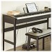 Keynote Contemporary Digital Piano with Bluetooth Matte Black, Stool Pack
