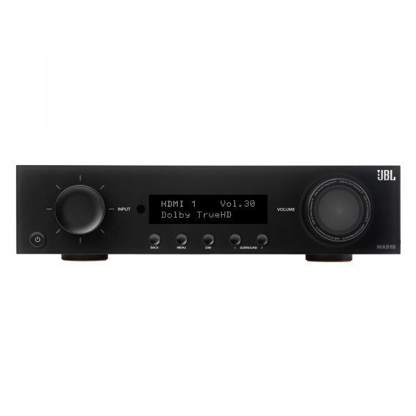 JBL MA510 5.2 Channel 8K AV Receiver, Black Front View 2