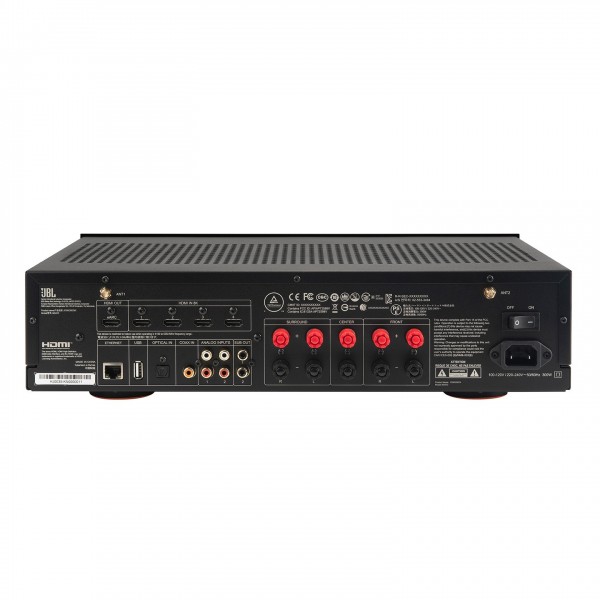JBL MA510 5.2 Channel 8K AV Receiver, Back View