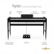 Keynote Piano, Matte Black Infographic