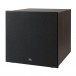 JBL Stage 220P Powered Subwoofer, Black - Facing left with grille attached