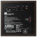 JBL Stage 220P Powered Subwoofer, Black - Detail image of amplifier panel