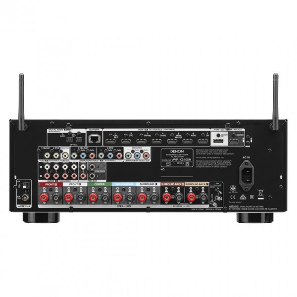 ONE☆COURAGE 　DENON AVR-X2400HK Denon AVR-X2400H Integrated Network AV Receiver - Black for