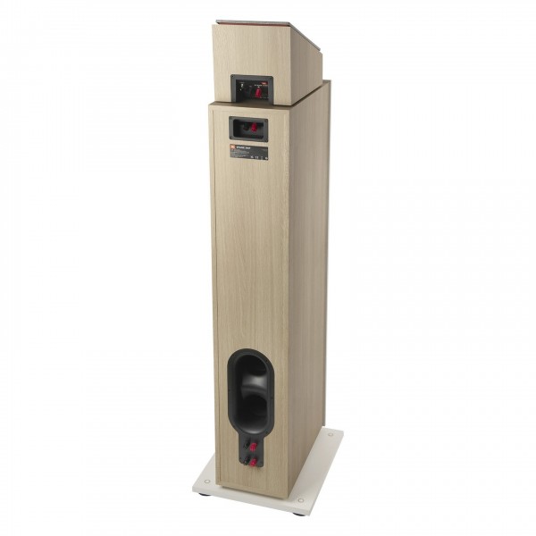 JBL Stage 240H Height Speaker, White - on top of JBL Stage 260F Floorstanding Speaker