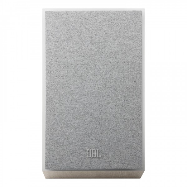 JBL Stage 240H Height Speaker, White -  Top down view with grille attached