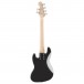 Squier Affinity Series Jazz Bass VI, Laurel Fingerboard, Black Pickguard, Black Metallic - Back