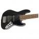 Squier Affinity Series Jazz Bass VI, Laurel Fingerboard, Black Pickguard, Black Metallic - Body