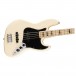 Squier Affinity Series Active Jazz Bass, Maple Fingerboard, Black Pickguard, Olympic White - Body