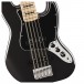 Squier Affinity Series Active Jazz Bass V, Maple Fingerboard, Black Pickguard, Black Metallic - Bridge