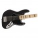 Squier Affinity Series Active Jazz Bass V, Maple Fingerboard, Black Pickguard, Black Metallic - Body