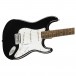 Squier Affinity Series Stratocaster Mustang Micro Pack, Black, with Gig Bag and HD9 Headphones - Body