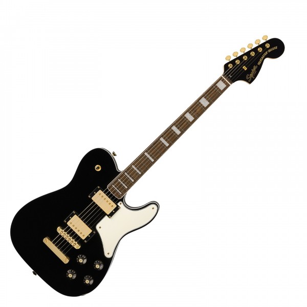 Squier Limited Edition Paranormal Troublemaker Telecaster Deluxe, Laurel Fingerboard, Black - Front