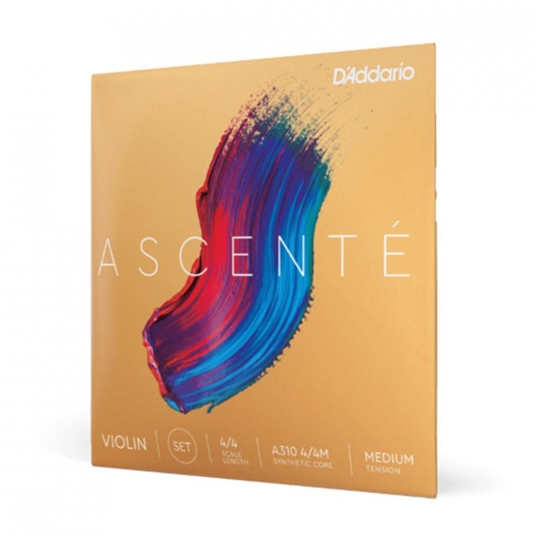 D'Addario Ascenté Violin String Set, 4/4 Size, Medium