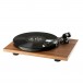 Pro-Ject E1 BT Turntable, Walnut with Audio Technica AT3600 Cartridge - angled
