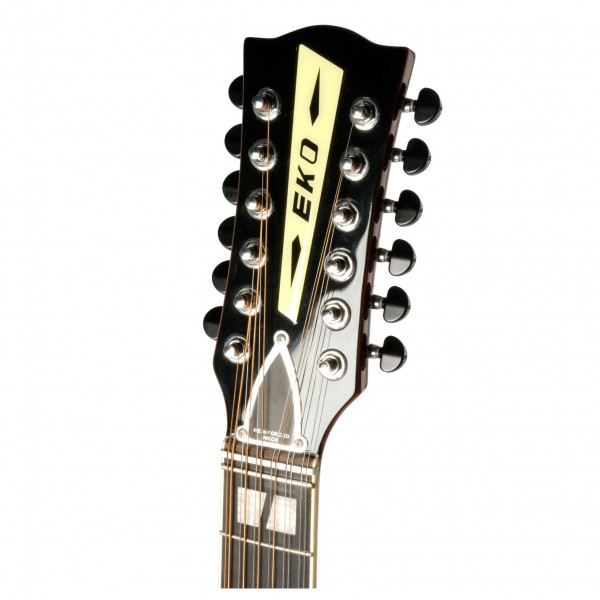 Eko Ranger XII VR EQ Electro Acoustic Guitar, natural Headstock
