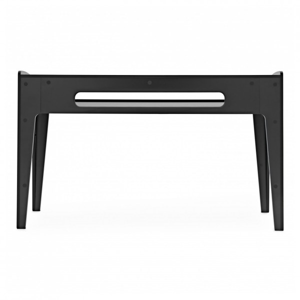 modul Wooden Keyboard Stand, Black - Rear