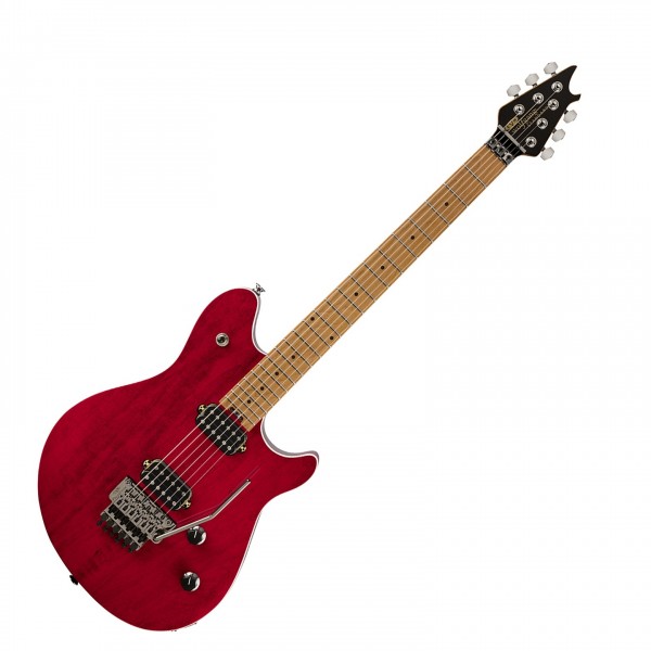 EVH Wolfgang WG Standard QM, Baked Maple Fingerboard, Wine Red - Front