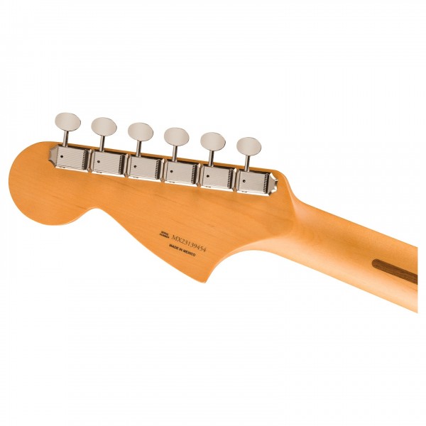 Fender Player II Jaguar, Rosewood Fingerboard, Aquatone Blue - Headstock, Back