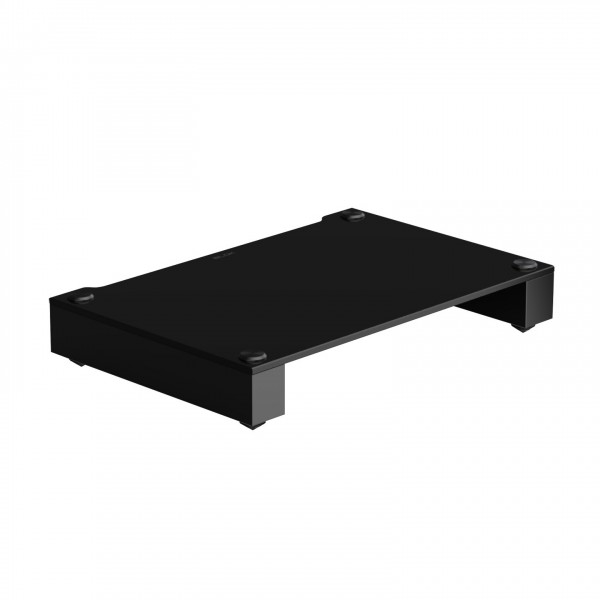 Blok Stax 2G Shelf Base, Glass & High Gloss Black