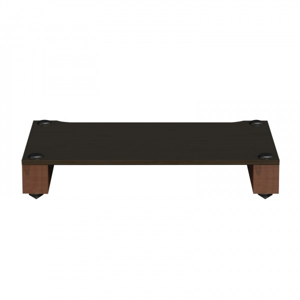Blok Stax 2G Shelf Base, Black Ash & Natural Walnut - Front