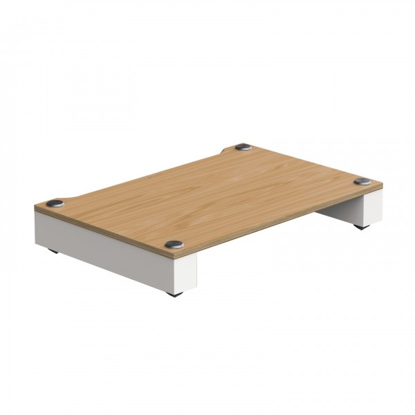 Blok Stax 2G Shelf Base, Natural Ash & Satin White