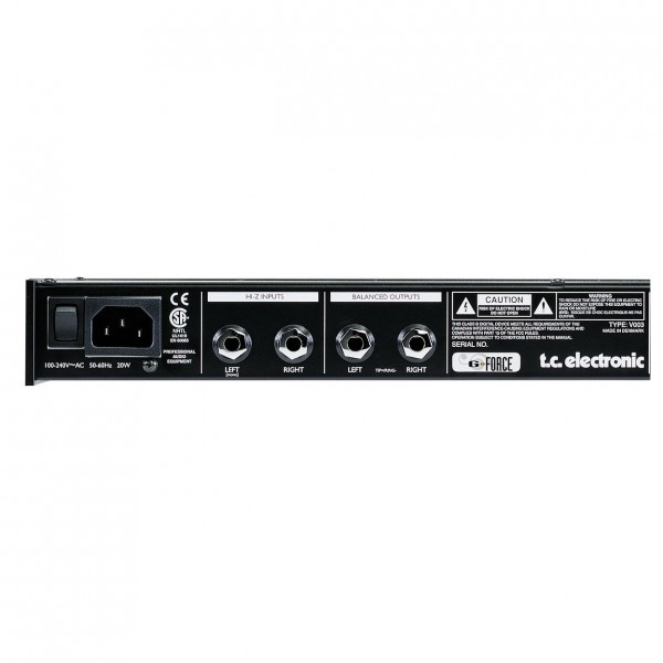 TC Electronic G-Force Multi-Effects Rack Processor at Gear4music