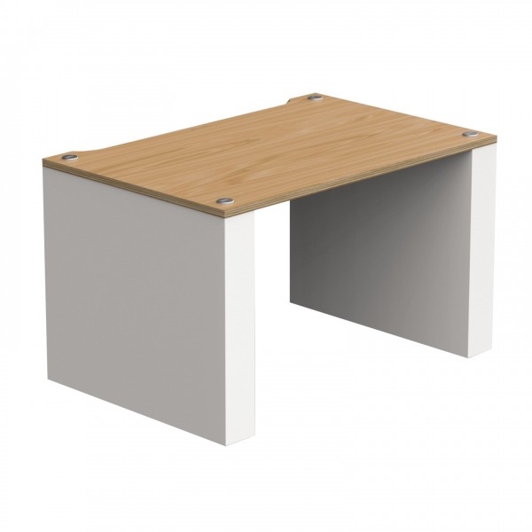 Blok Stax 2G Shelf LP, Natural Ash & Satin White