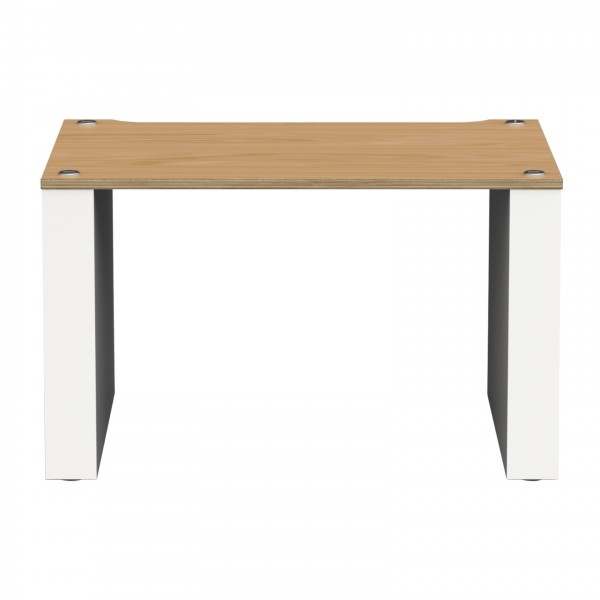 Blok Stax 2G Shelf LP, Natural Ash & Satin White - Front