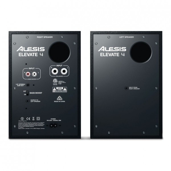 Elevate Studio Monitors - Rear