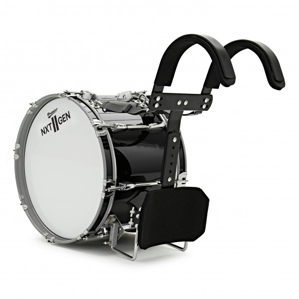 Premier NXT GEN Marching 16" x 10" Traditional Bass Drum, Black