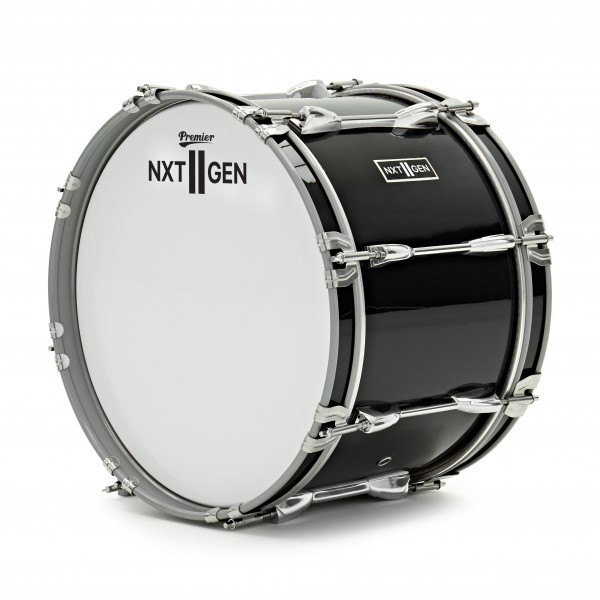 Premier NXT GEN Marching 16" x 10" Traditional Bass Drum, Black
