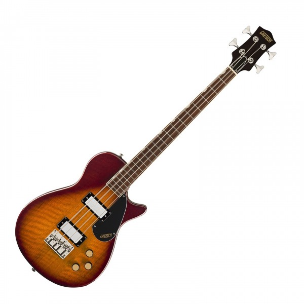 Gretsch Streamliner Jet Club Bass Single-Cut, Laurel Fingerboard, Havana Burst - Front