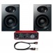 Focusrite Scarlett Solo (3rd Gen) Interface and Alesis Elevate 4 Studio Monitor Bundle - Full Bundle