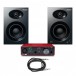 Focusrite Scarlett Solo (3rd Gen) Interface and Alesis Elevate 4 Studio Monitor Bundle - Full Bundle