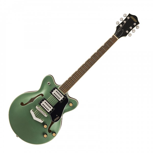 Gretsch G2655 Streamliner Center Block Jr. Double-Cut with V-Stoptail, Steel Olive - Front