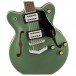 Gretsch G2655 Streamliner Center Block Jr. Double-Cut with V-Stoptail, Steel Olive - Bridge